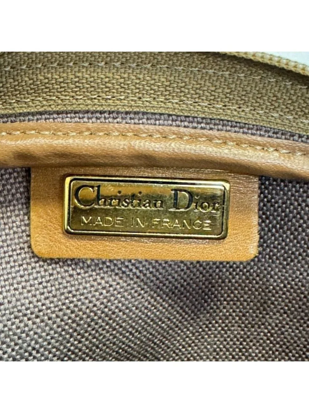 Dior Honeycomb Trotter Shoulder Bag Beige